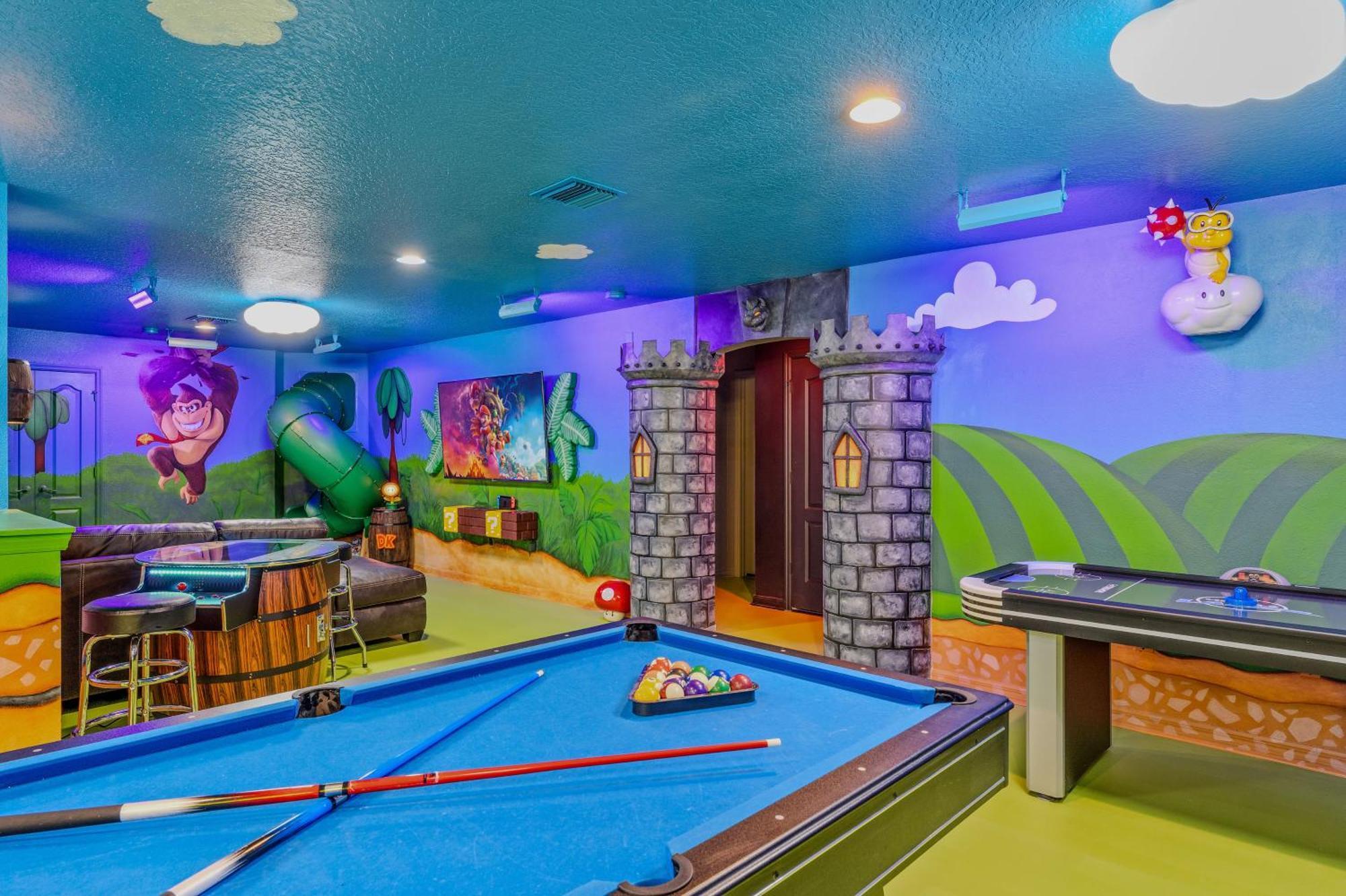 Mario'S Magic Mansion - Family Fun! Private Heated Pool & Spa 4 Miles To Disney! Villa Kissimmee Eksteriør bilde