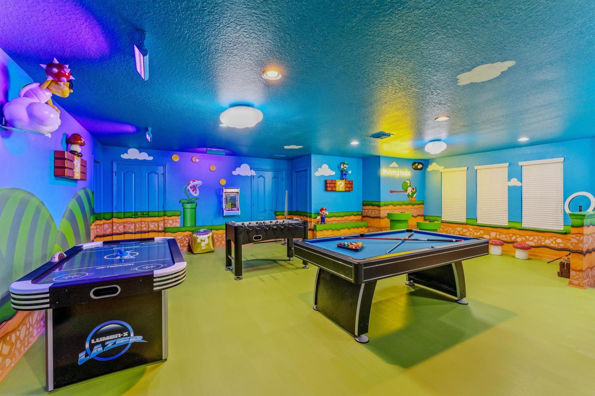 Mario'S Magic Mansion - Family Fun! Private Heated Pool & Spa 4 Miles To Disney! Villa Kissimmee Eksteriør bilde