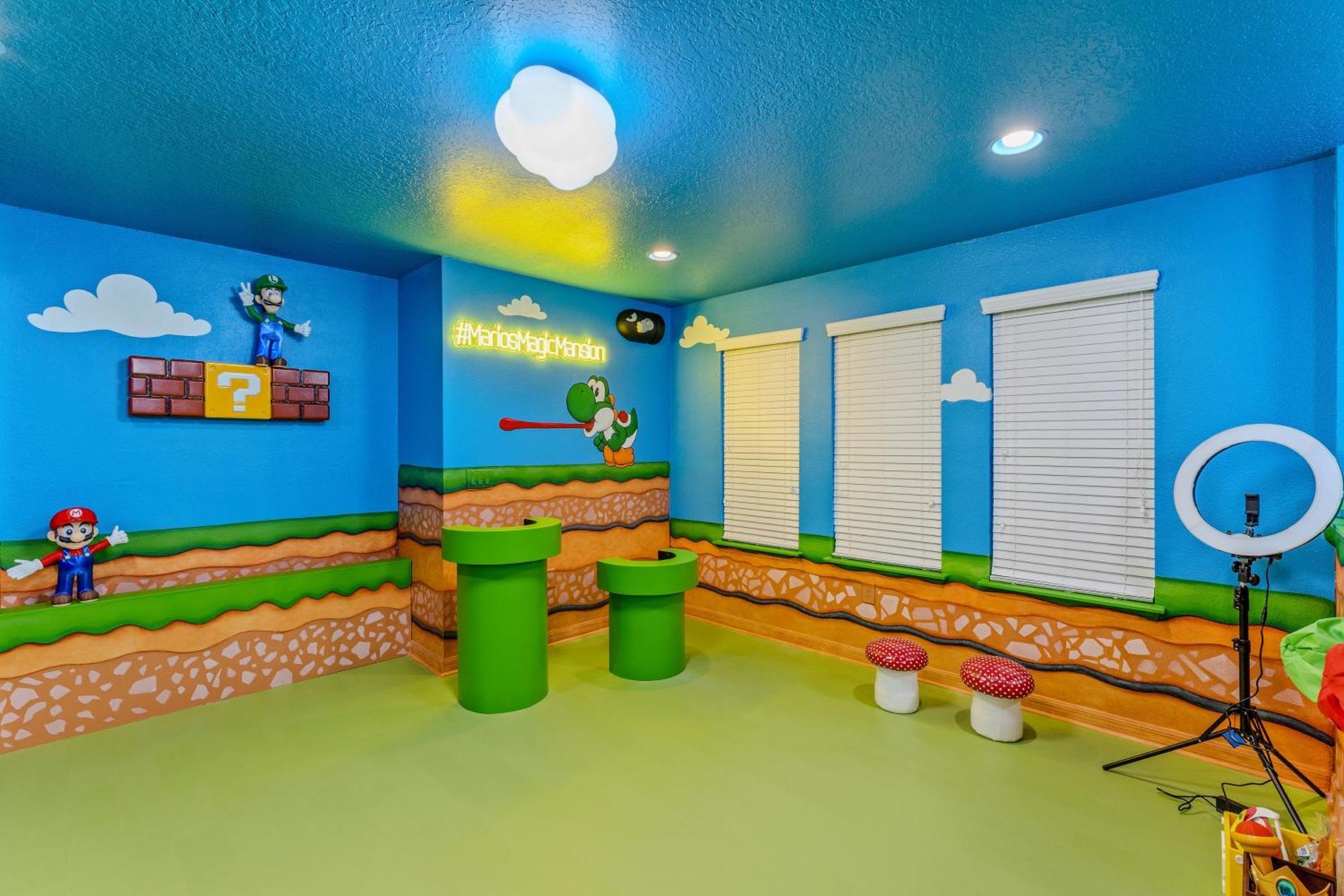 Mario'S Magic Mansion - Family Fun! Private Heated Pool & Spa 4 Miles To Disney! Villa Kissimmee Eksteriør bilde