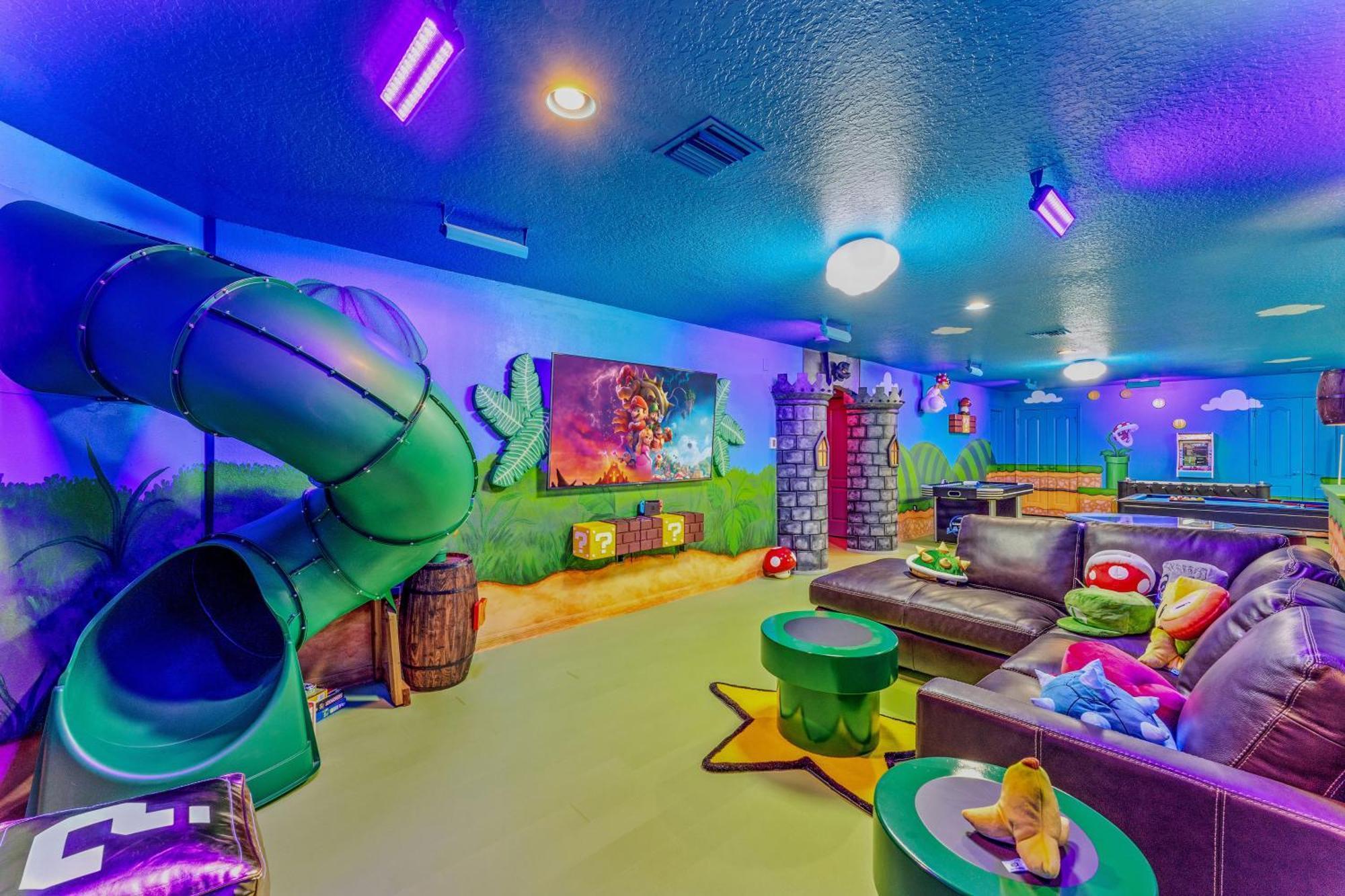 Mario'S Magic Mansion - Family Fun! Private Heated Pool & Spa 4 Miles To Disney! Villa Kissimmee Eksteriør bilde